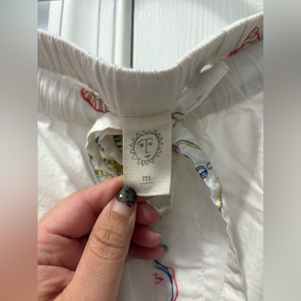 Printfresh Embroidered Sea Shell Print Cropped Co… - image 3